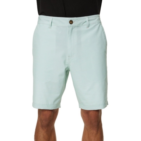 ONEILL MENS STOCKTON HYBRID STRIPED SHORT 9” INSEAM 36 NEW WITH TAGS - Picture 1 of 7